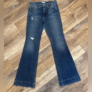 Good American Good Flare Wide Leg Jeans